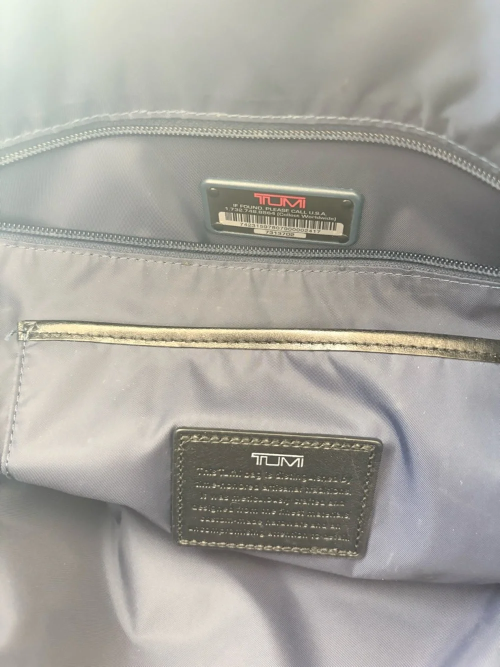 Tumi Black Leather Tote Bag Large Work Travel Shoulder Bag Laptop